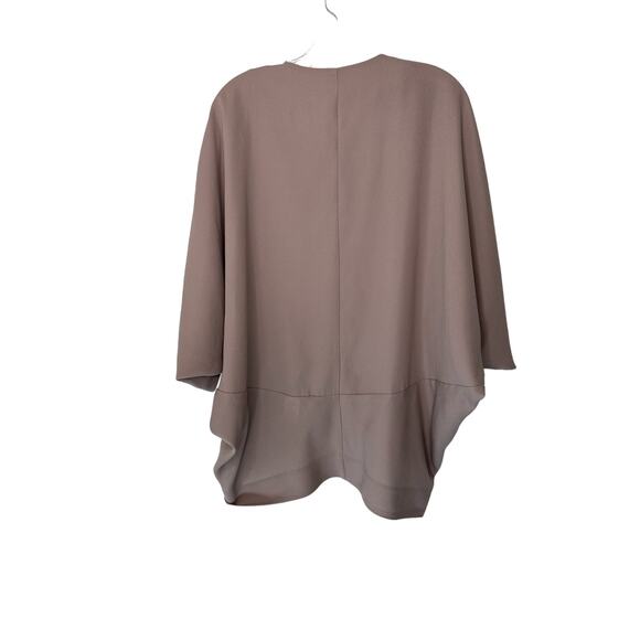 Aritizia Babaton Shawl Cardigan Beige Career Soft Cozy Lightweight Shawl Large - Picture 7 of 9